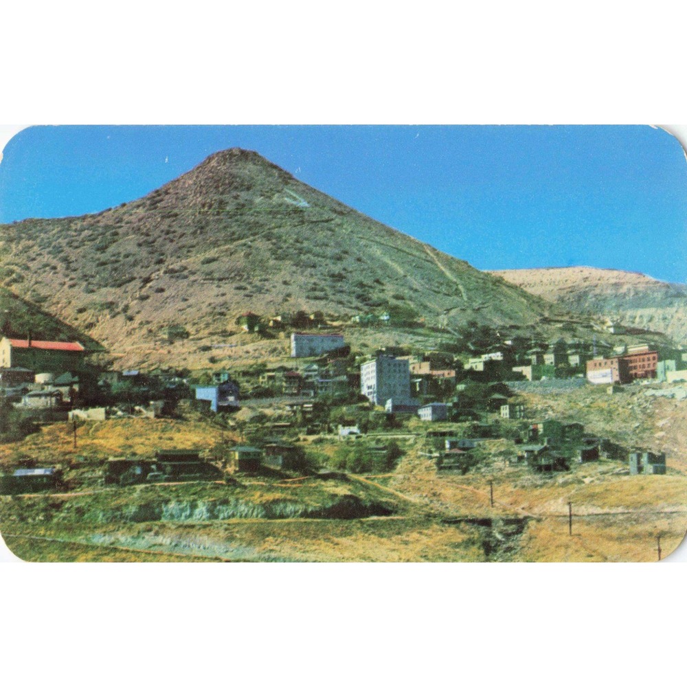 Vintage Jerome Arizona Cleopatra Mountain Mining Town Postcard Bob Petley K118 - Picture 1 of 2